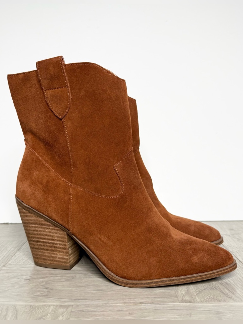 Blondo Wayde Brown Suede Western Boot 10